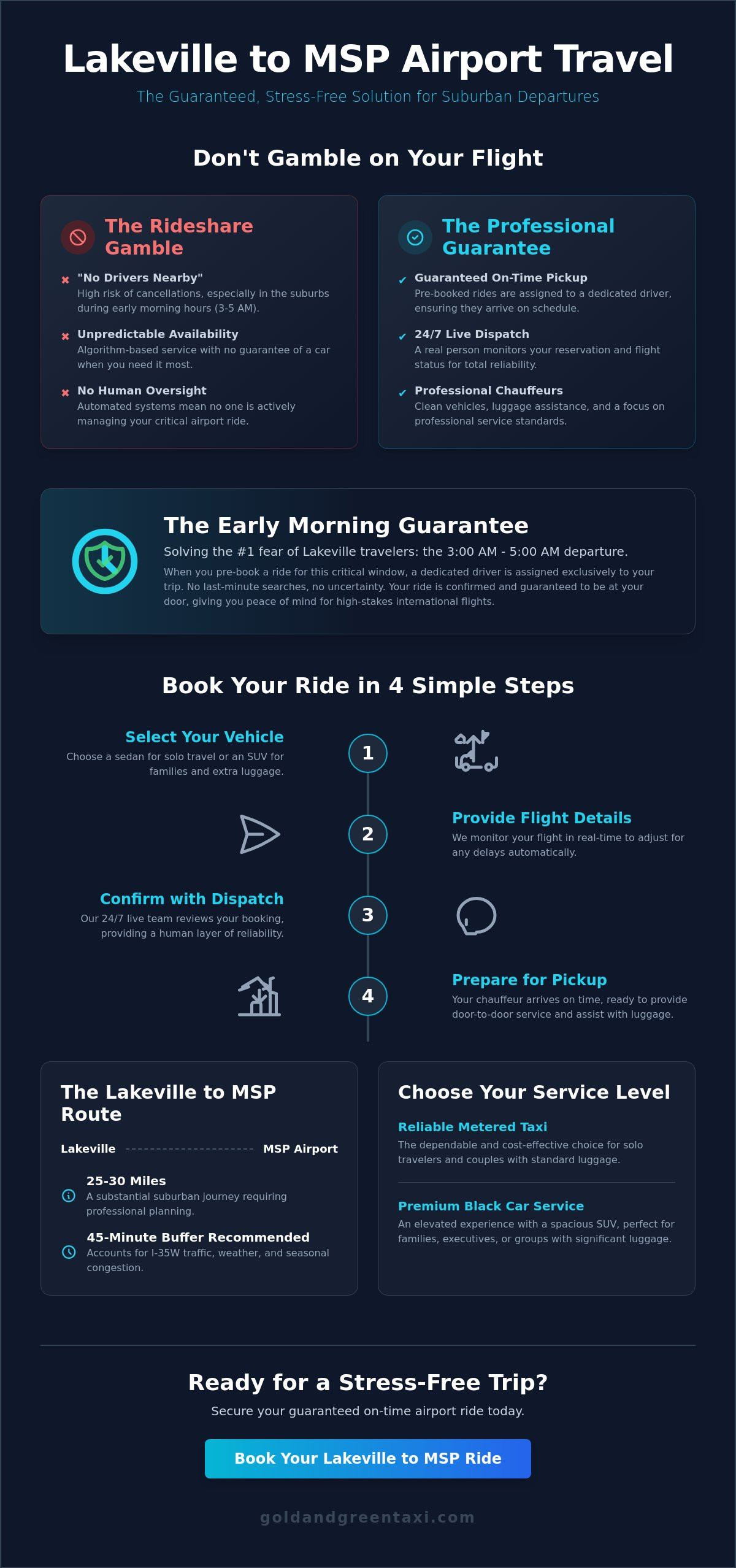 Lakeville to MSP Taxi: Professional Chauffeur Rides 24/7 Book
